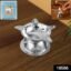 Stainless Steel Lotus Design Diya – Durable Traditional Puja Lamp