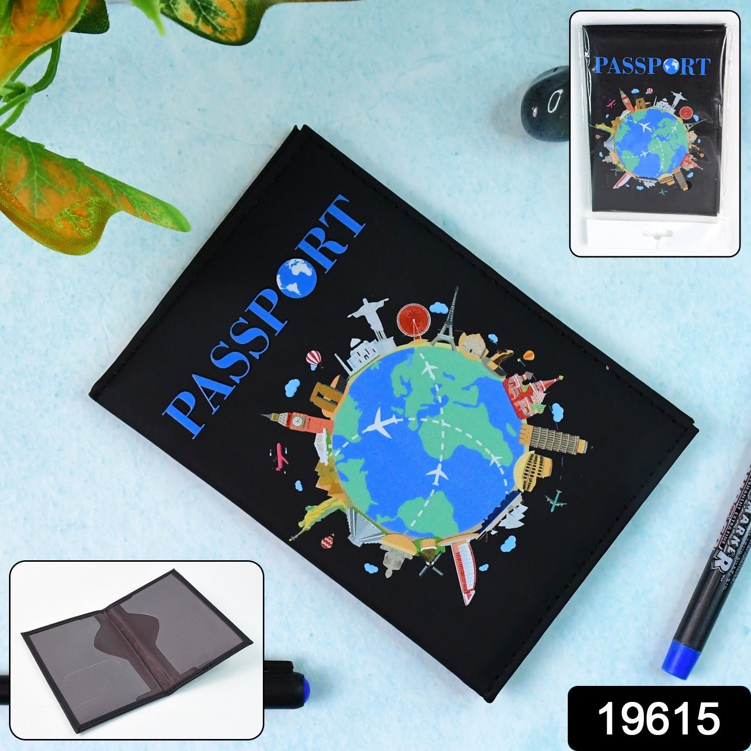 World Map Passport Holder – Stylish Durable Travel Cover