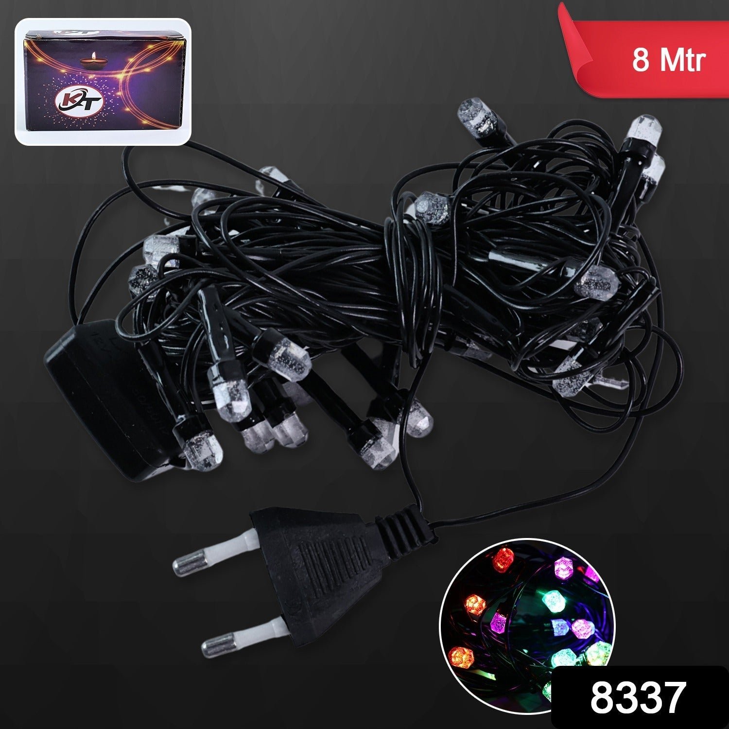 LED Decorative String Lights – 8 Meter Multicolor Fairy Lights