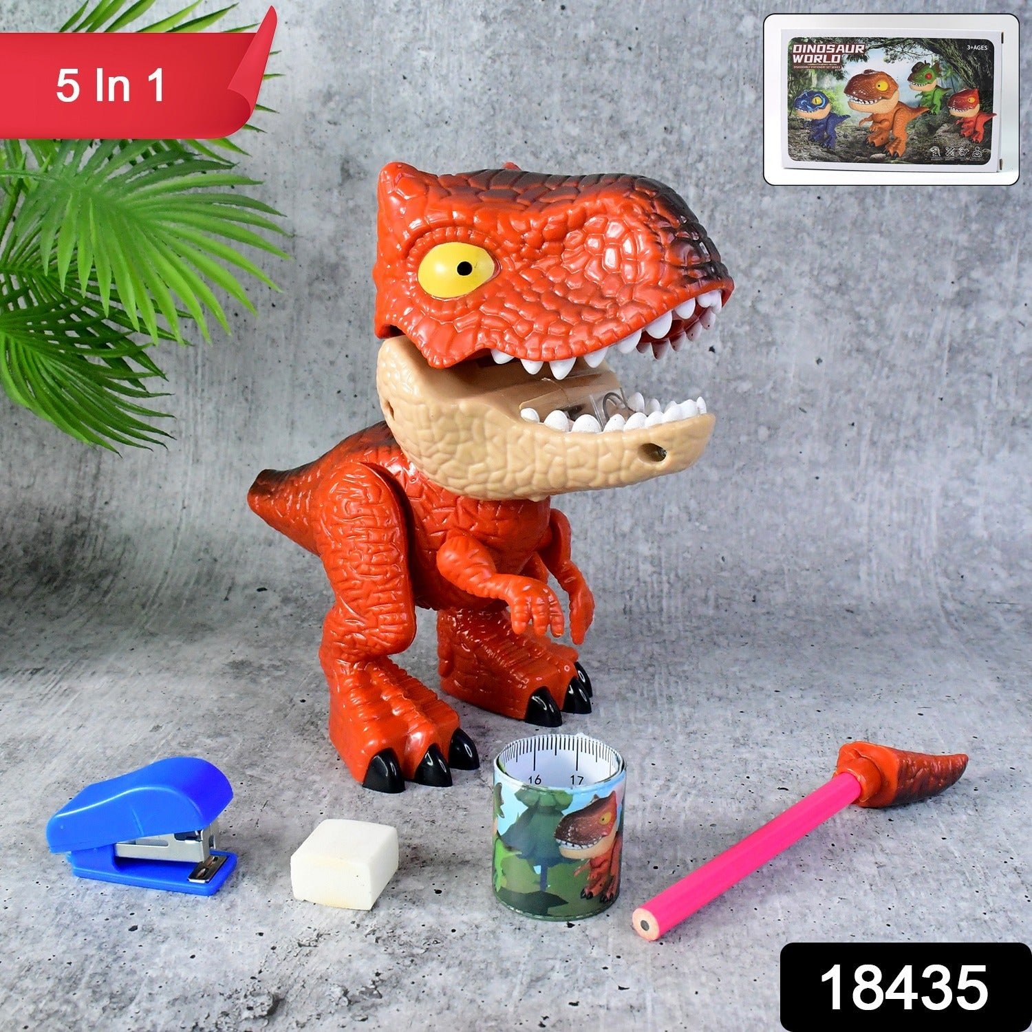 Dinosaur Stationery Set – Fun 5-in-1 School Kit for Kids