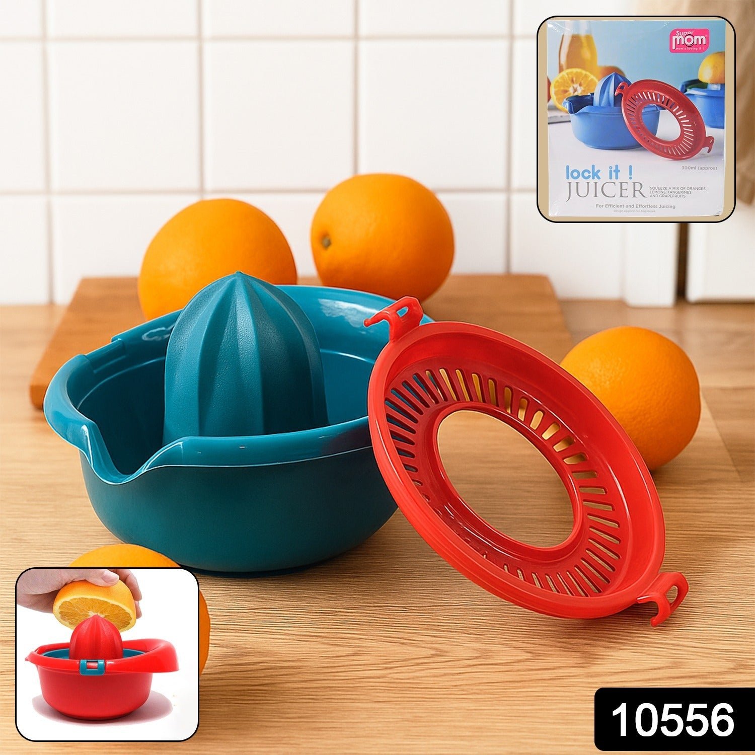 Manual Citrus Juicer – Premium Hand Press with Lock & Strainer