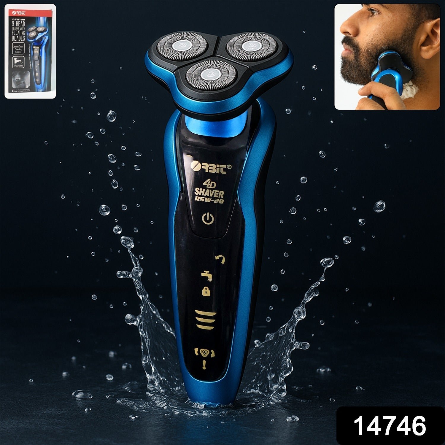 4D Rechargeable Electric Shaver – Smooth Waterproof Grooming