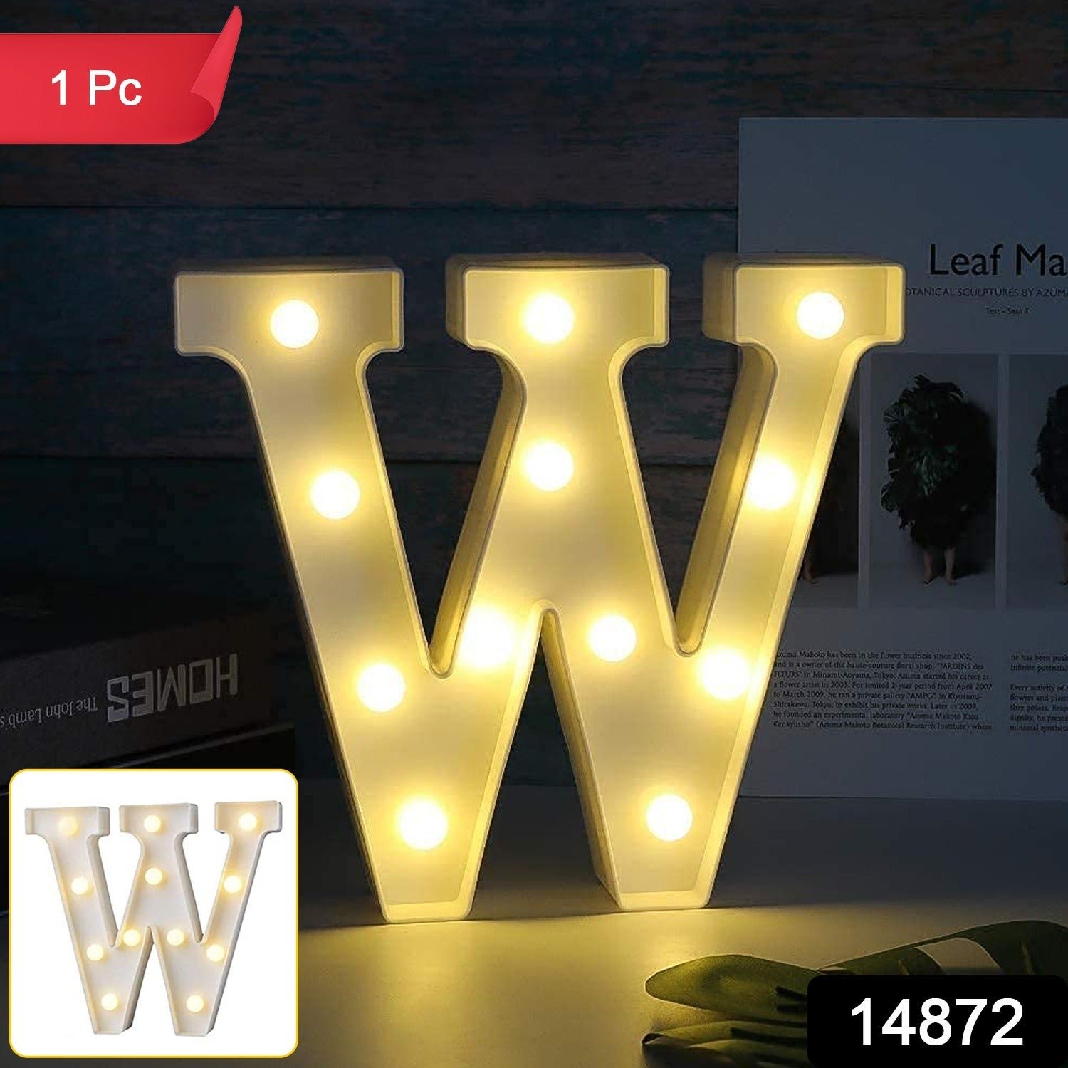 W Shaped LED Night Light – Soft Warm Glow Decorative Lamp