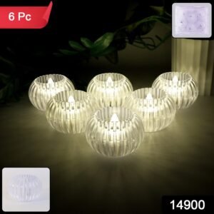 LED Flameless Tealight Candles – Crystal Design Warm Glow Set