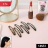 Snap Hair Clips for Women – Strong Hold, Non-Slip 6 Pc Set