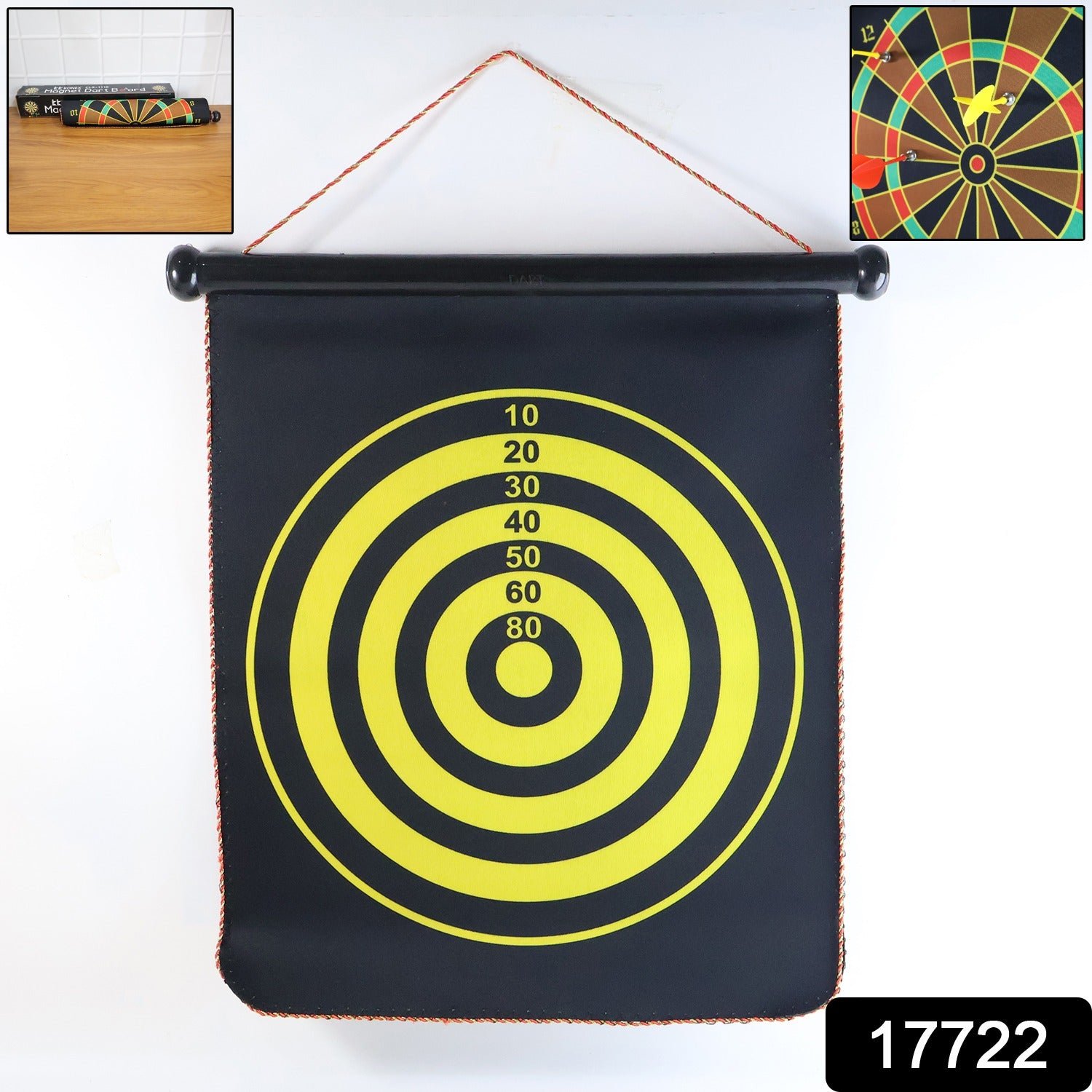 Roll-Up Dartboard Game – Portable Double-Sided Target Mat
