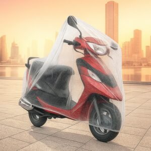 Small Plastic Activa Bike Cover – Waterproof & Dustproof 220 cm