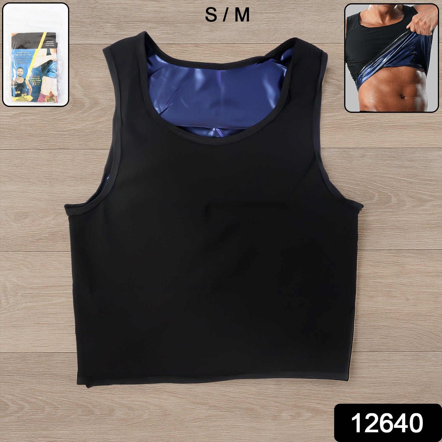 Men's Sweat Shaper Tank Top – Slim Fit Neoprene Vest for Weight Loss