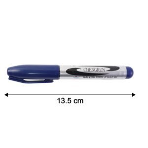 Permanent Marker Pen – Bold Blue Ink with Quick-Dry Formula