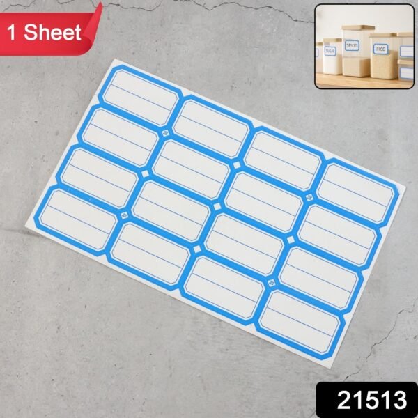 Self-Adhesive Label Stickers – Durable Rectangular Sheets for Organizing