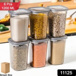 Kitchen Storage Containers – Airtight 6 Pc Set, 1200 ML Each