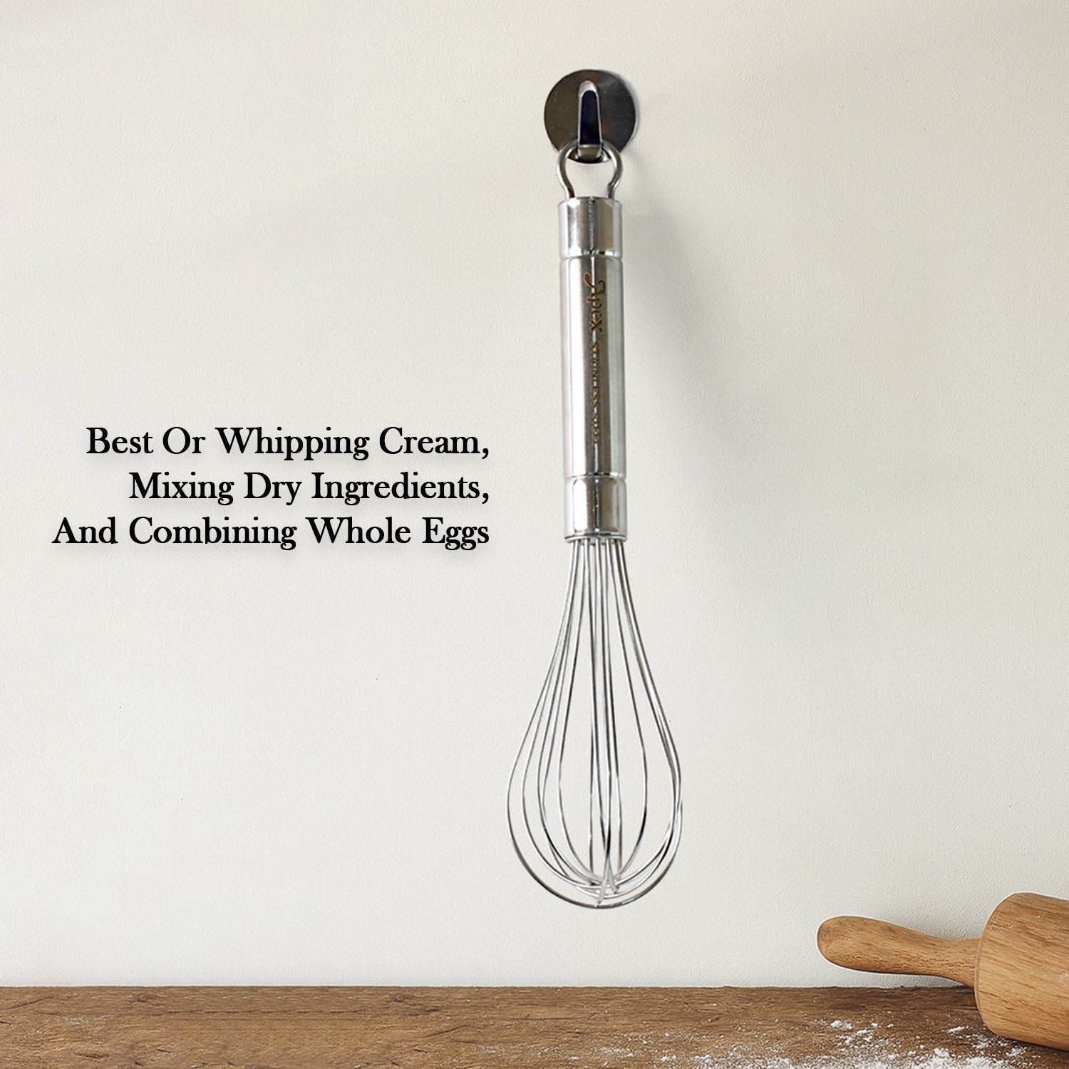 Stainless Steel Small Hand Whisk – Durable & Compact Kitchen Tool