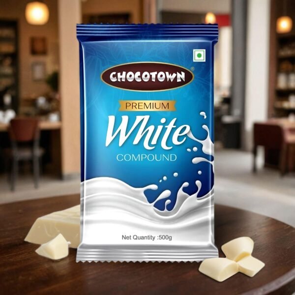 White Compound Chocolate – Premium 500gm Slab | Chocotown