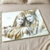 Premium Radha Krishna Wall Art – Elegant Spiritual Home Decor