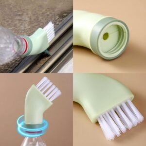 Connectable Cleaning Brush – Built-In Scraper for Narrow Spaces
