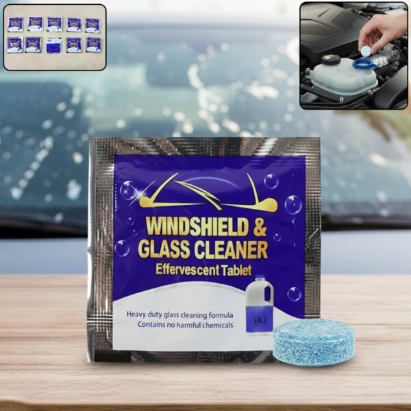 Car Wiper Detergent Tablets – Pack of 10 for Clear Windshield