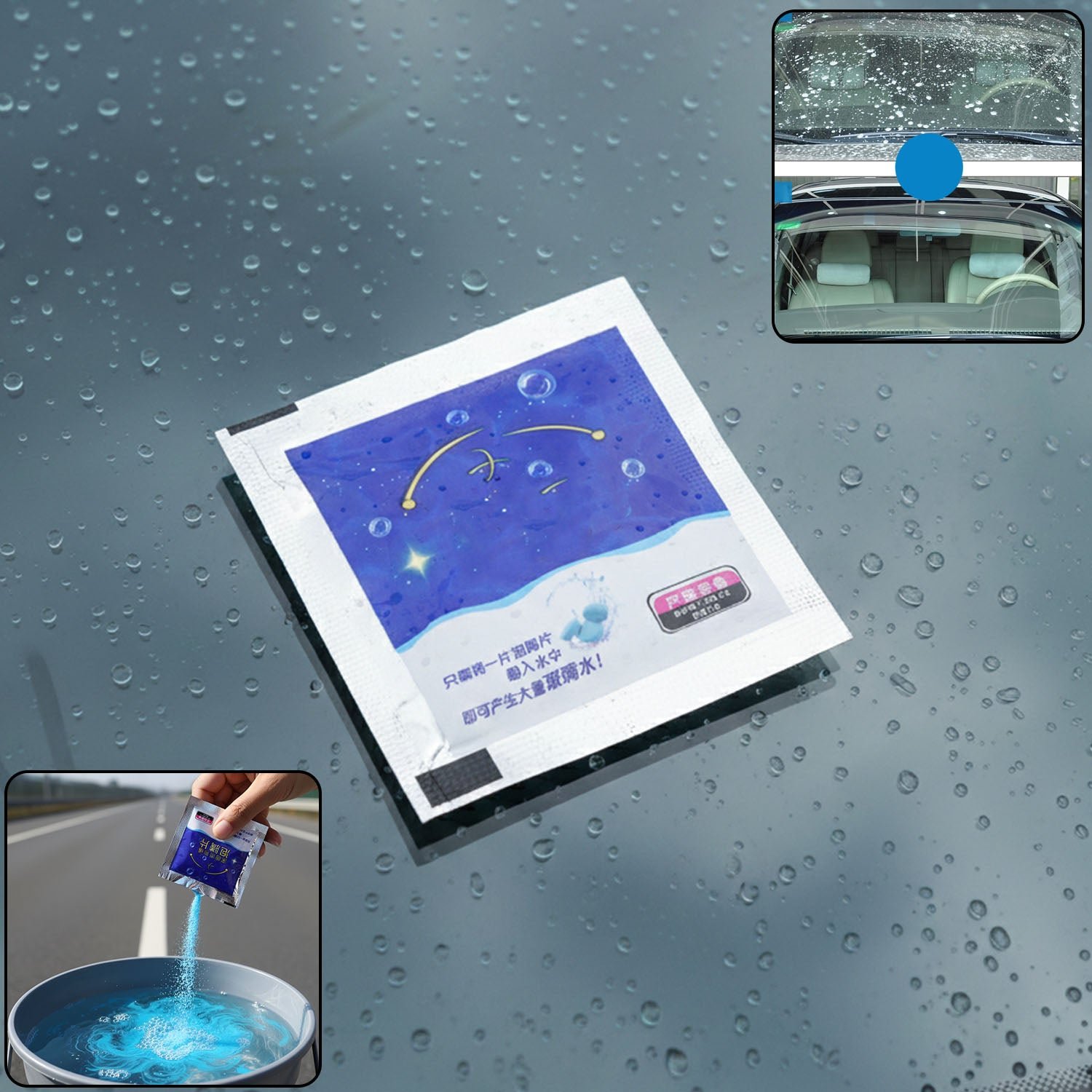 Car Windshield Wiper Detergent Powder – Clear, Streak-Free Glass