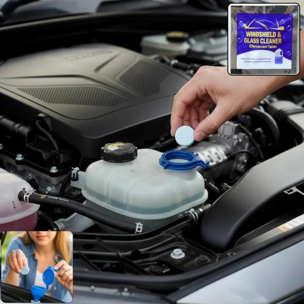 Windshieldglassclearner-WOSKU-01 Car Windshield Cleaning Tablet – Effective Streak-Free Glass Cleaning
