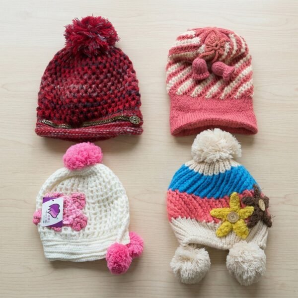 Winter Woolen Knitted Caps – Soft, Warm & Unisex Design