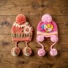 Kids Winter Woolen Ear Flap Cap – Soft & Warm with Pom Pom