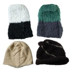 WintercapCombo01-04-1 Winter Woolen Beanie Cap – Soft & Warm Fleece Lined Knit Hat