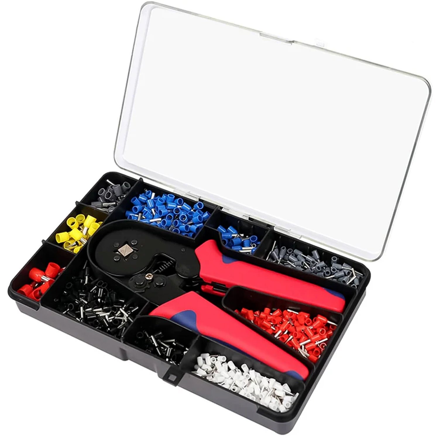 Ferrule Crimping Tool Kit – 1200 Pieces with Ratcheting Plier