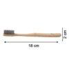 Soft Bamboo Toothbrush, Biodegradable Wooden Toothbrush with Soft Bristles (1 Pc)