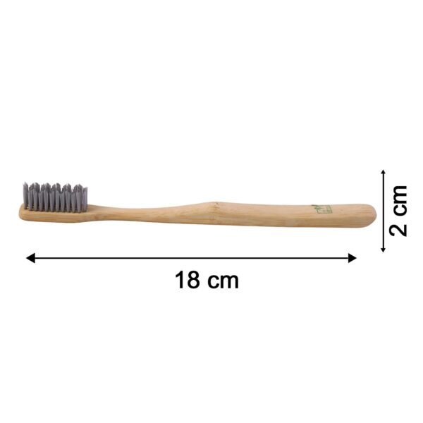 Soft Bamboo Toothbrush, Biodegradable Wooden Toothbrush with Soft Bristles (1 Pc)