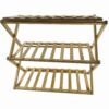 3 Layer Foldable Bamboo Shoe Rack Multi-Purpose Storage Shelf (1 Set)