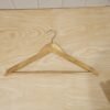 Premium Wooden Cloth Hanger Garment Coat Hanger with Bar for Wardrobe (1 Pc)