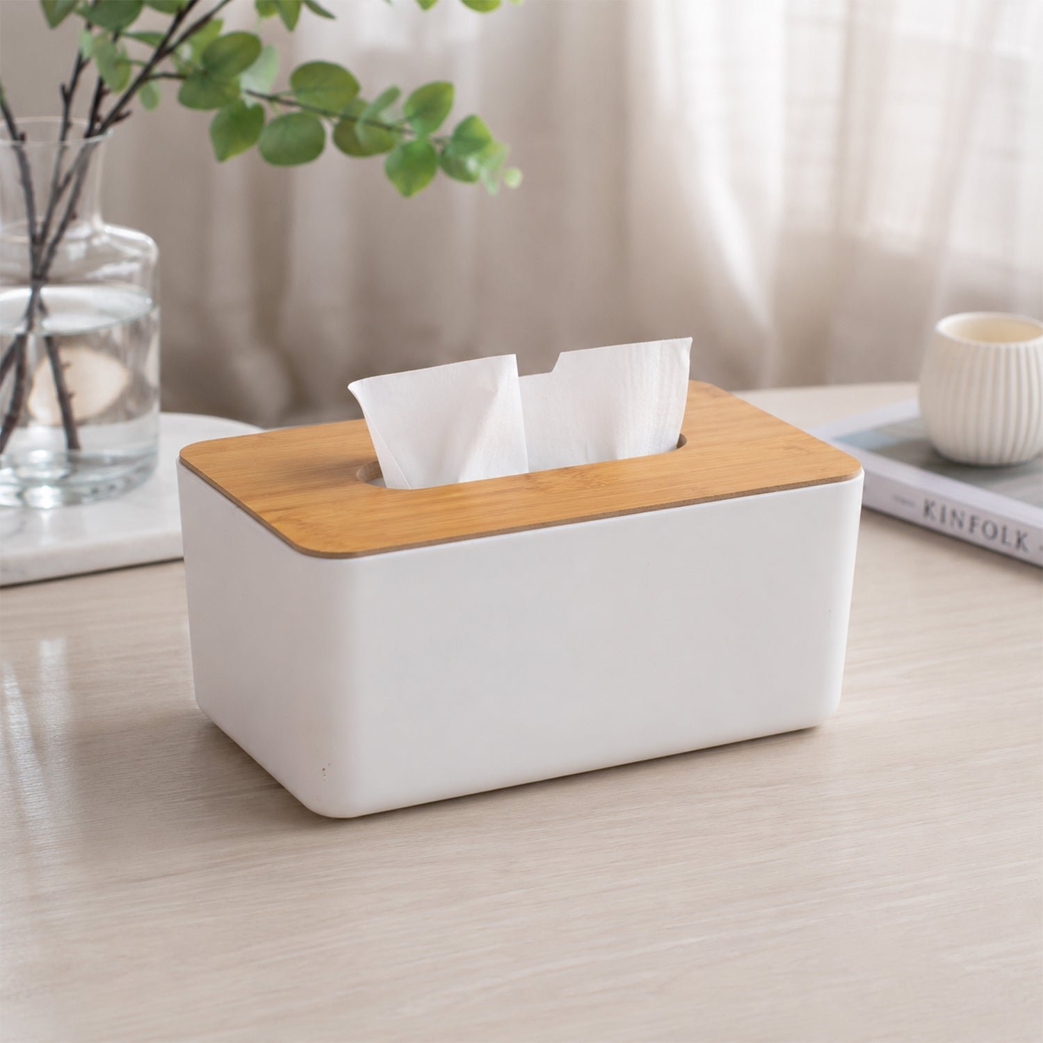 Bamboo Tissue Box – Eco-Friendly Paper Dispenser | Papezo