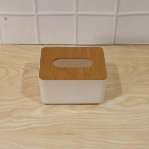 Bamboo Tissue Box – Eco-Friendly Paper Dispenser | Papezo
