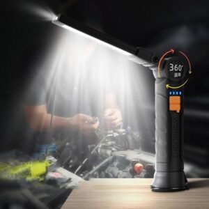 Rechargeable LED Work Light – Compact with Adjustable Arm & Magnetic Base