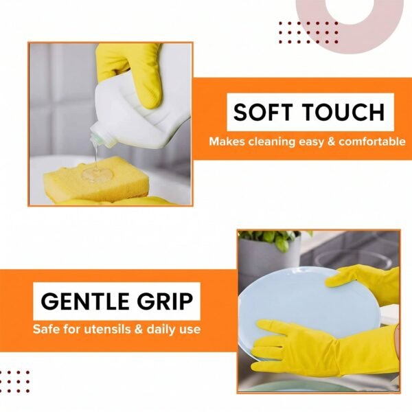 Waterproof Cleaning Rubber Gloves – Reusable & Durable for Household Tasks