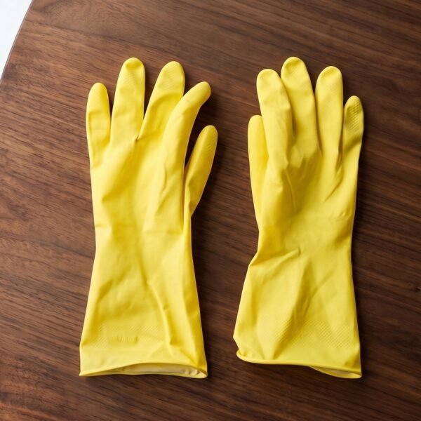 Waterproof Rubber Cleaning Gloves – Durable & Reusable for Household Tasks
