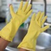 Waterproof Rubber Cleaning Gloves – Durable & Reusable for Household Tasks