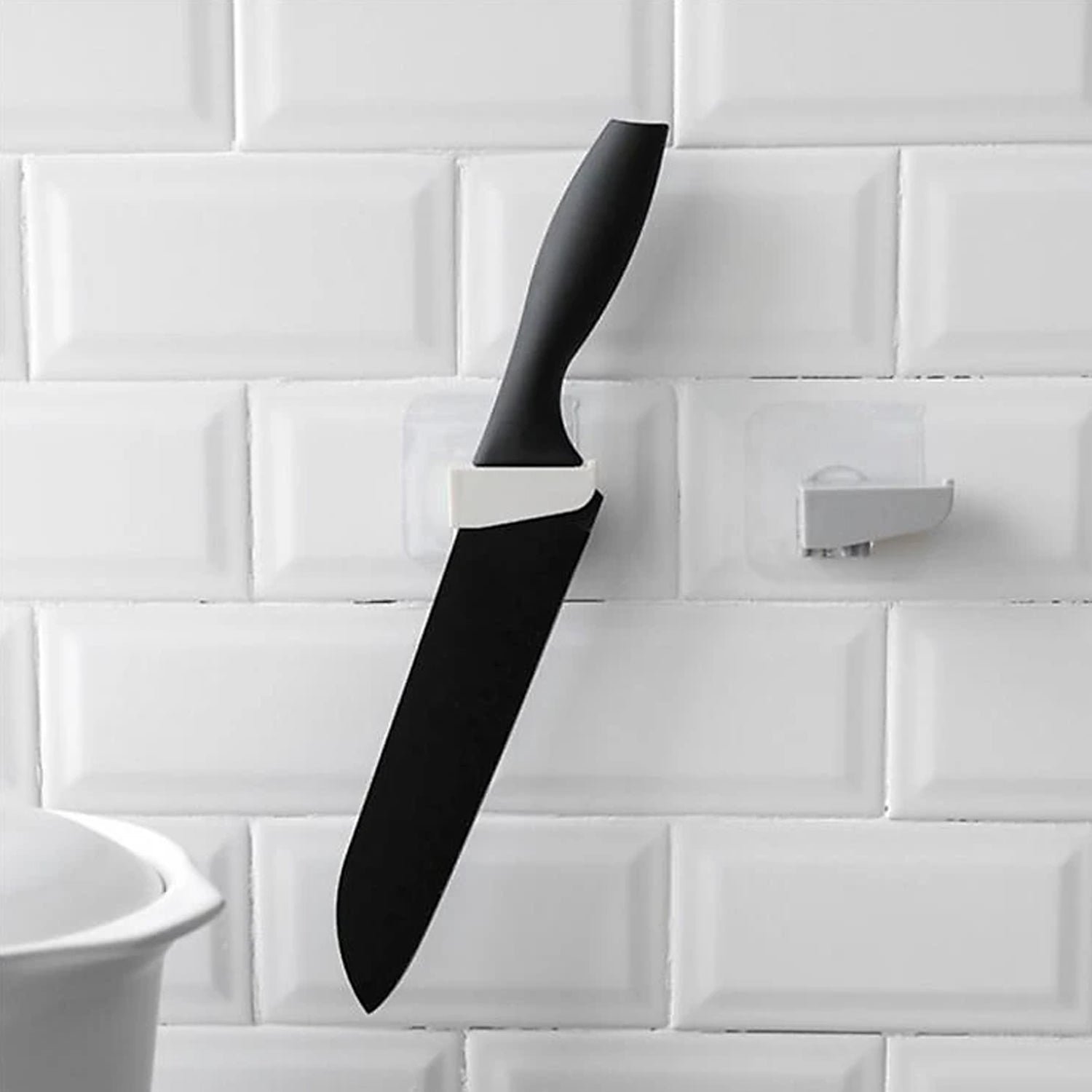 Punch-Free Wall Hanging Knife Holder – Drill-Free Kitchen Storage | Storenzo
