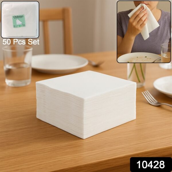Disposable Tissue Napkins – Soft & Highly Absorbent 50 Pcs Set