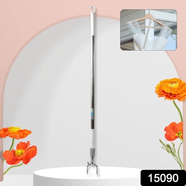Telescopic Clothes Hook – Extendable Garment Hanger (155 cm) | Indo Glow