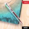 Multicolor Ball Pen – 6-in-1 Smooth & Vibrant Writing Tool