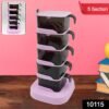 Rotating Spice Rack – 5-Section Vertical Organizer | Lunchie Bunchie