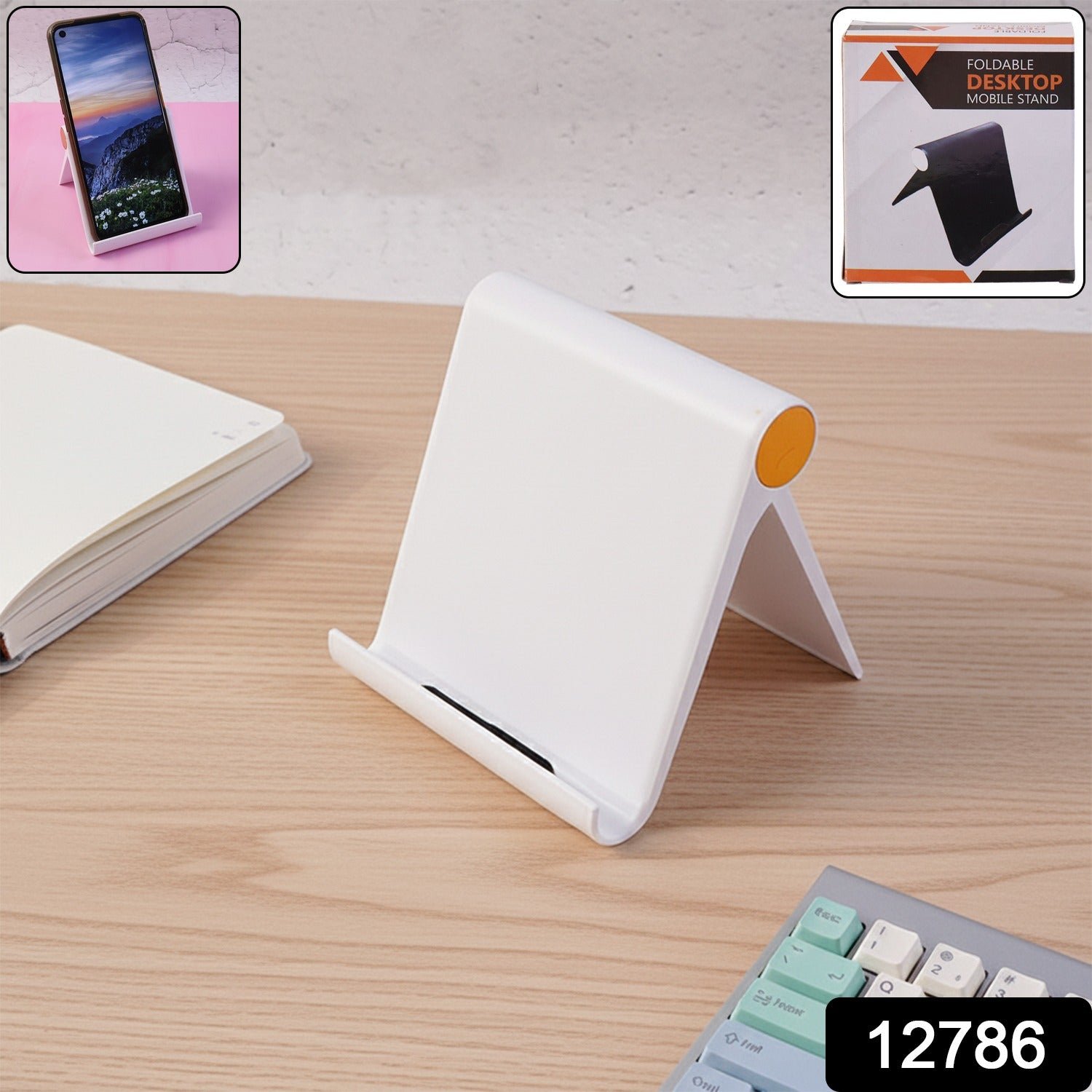 Foldable Mobile Stand – Slim & Portable Desktop Phone Holder