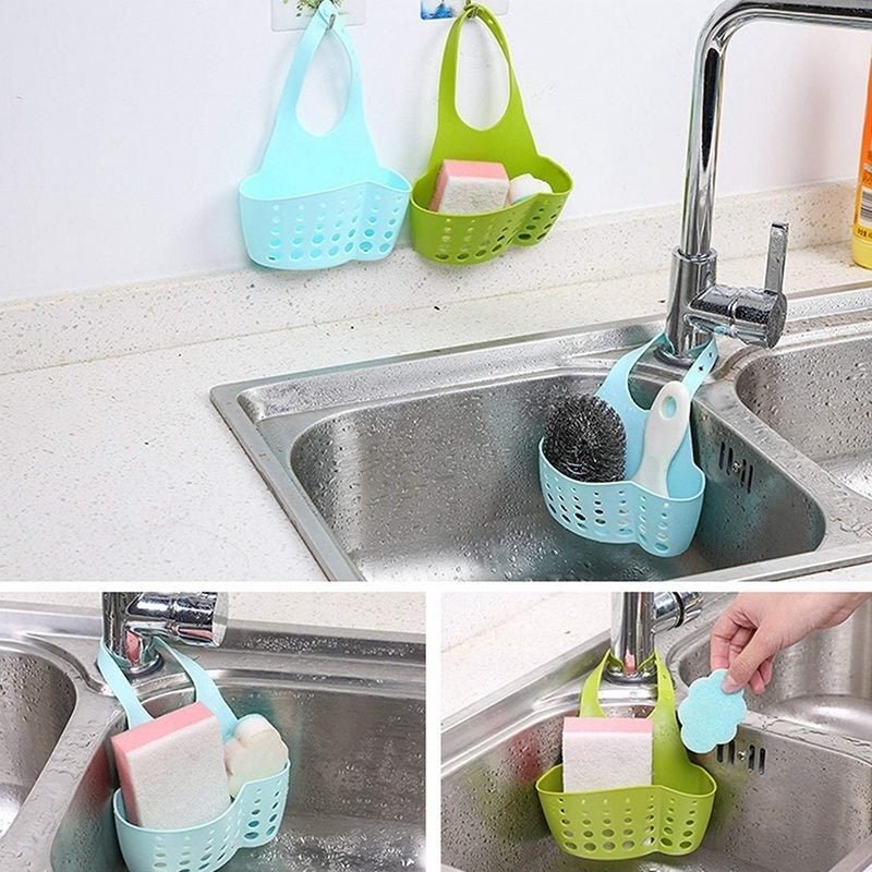 Faucet Sink Caddy – Adjustable Drainage Basket | Velvet Organizers