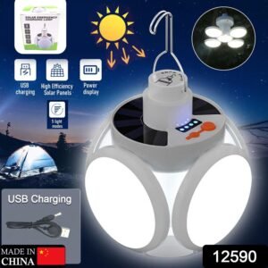 Solar Camping Light – USB Rechargeable Emergency LED