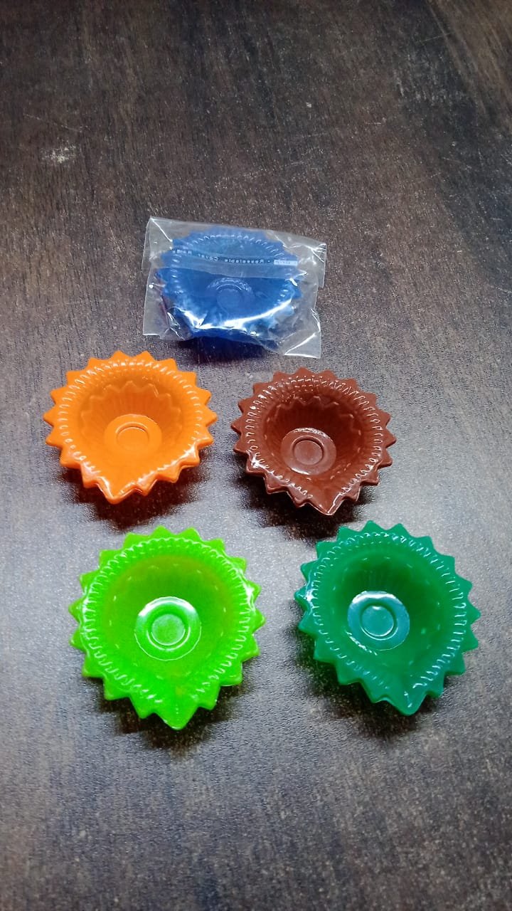 Colourful Silicone Diya – Festive Diwali Decor | Giftoiza