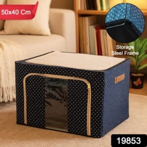 ae20f264-ed80-42c5-8042-88423cfd5154 Foldable Steel-Frame Clothes Storage Box – Dust-Proof Organizer