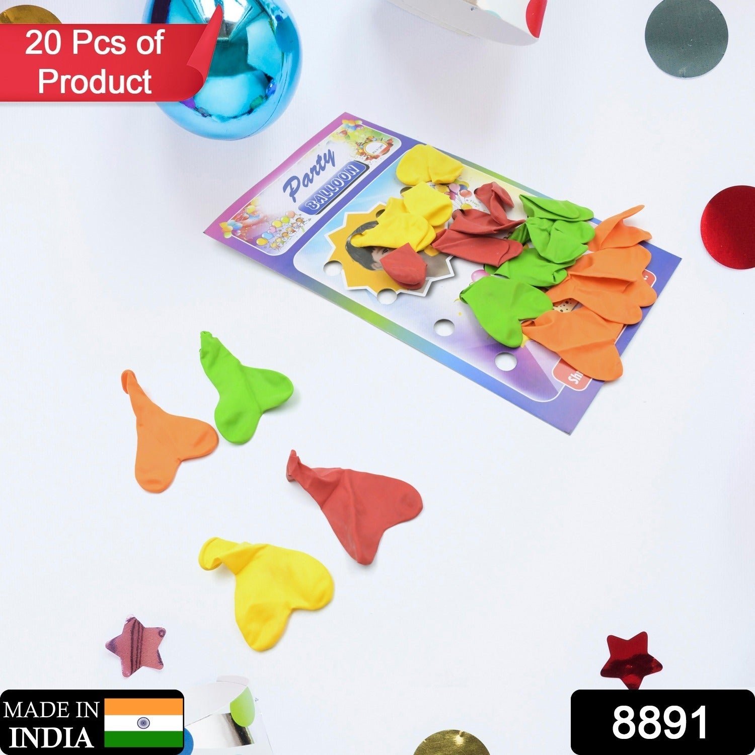 Heart Shaped Latex Balloons – Multicolor Party Pack | Play & Move