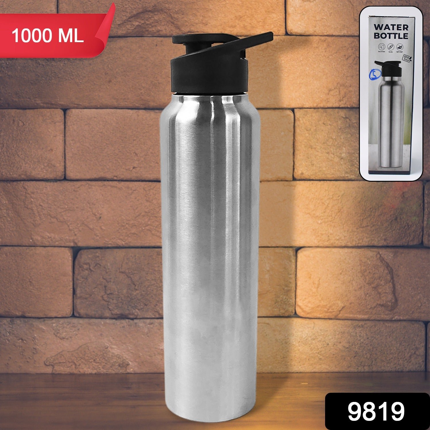 Stainless Steel Water Bottle 1000ML – Leakproof & Insulated