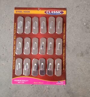 Stainless Steel Wall Hooks – 18 Pc Self-Adhesive Set | GlimmerHome