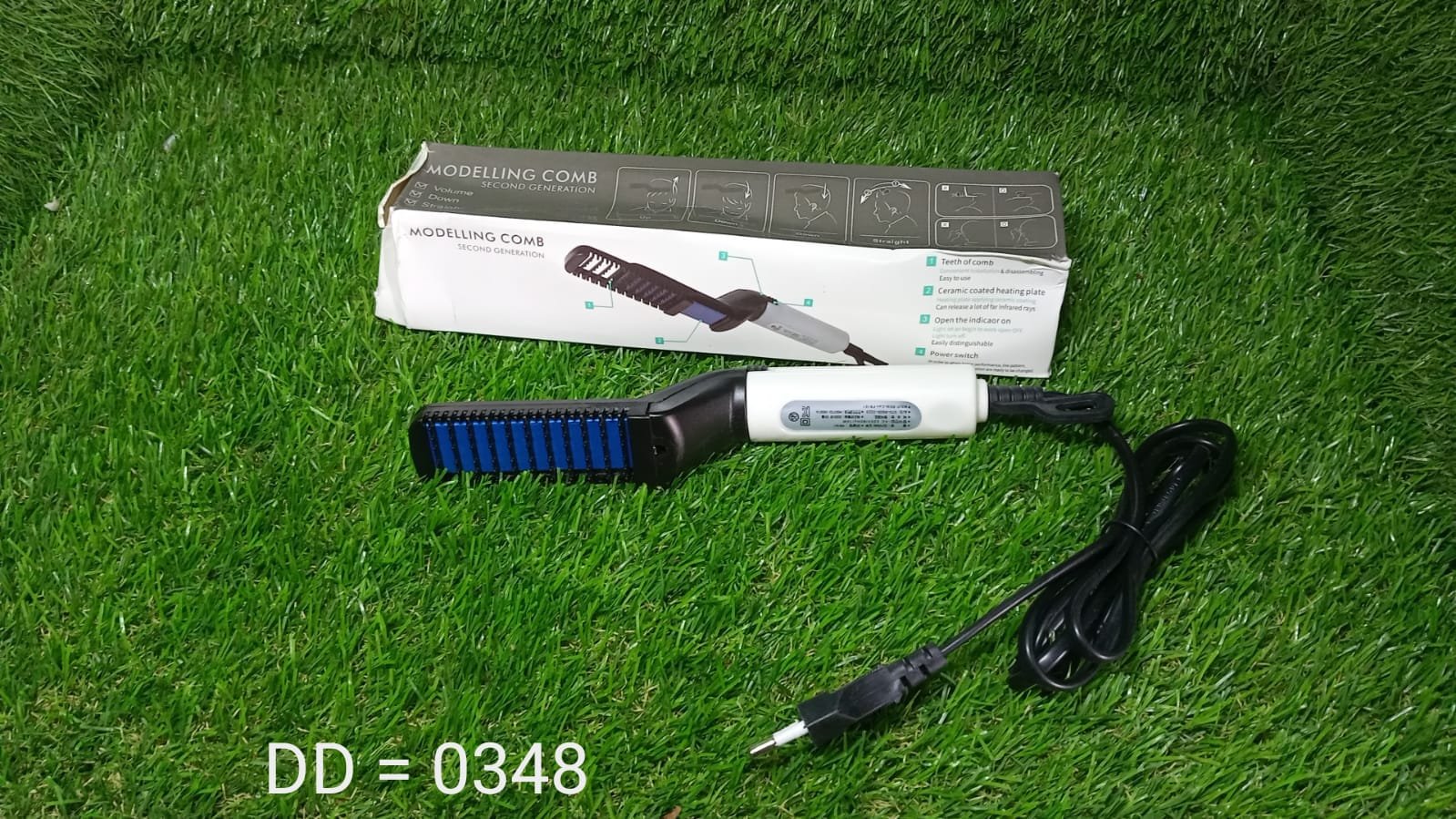 Men's Hair & Beard Straightener – Quick Styling Comb | BraveVault